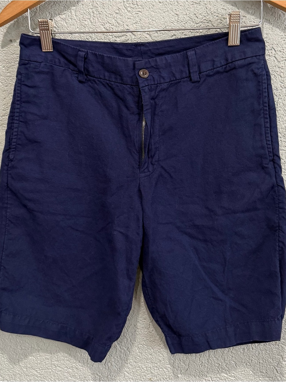 Polo by Ralph Lauren Navy Cotton Flat-Front Shorts